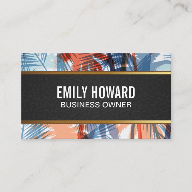 Palm Trees Business Card (Front)