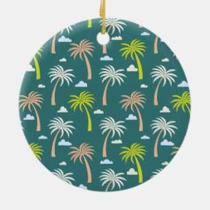 Palm Trees Ceramic Ornament