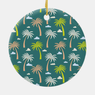 Palm Trees Ceramic Ornament