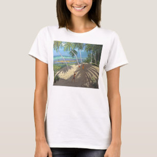 Palm trees Clovelly beach Barbados 2013 T-Shirt
