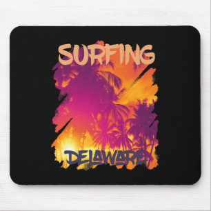 Palm Trees Delaware Vacation Beach Ocean Mouse Pad