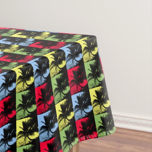 Palm Trees Design Tablecloth (In Situ)