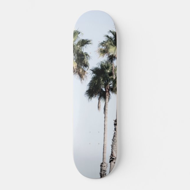Palm Trees Dream #5 #tropical #wall #decor #art  Skateboard (Front)