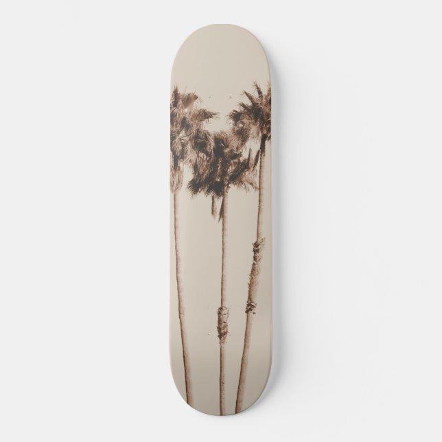 Palm Trees Earthy Vibes #1 #wall #decor #art Skateboard (Front)
