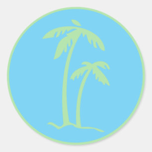 Palm Trees Envelope Seal