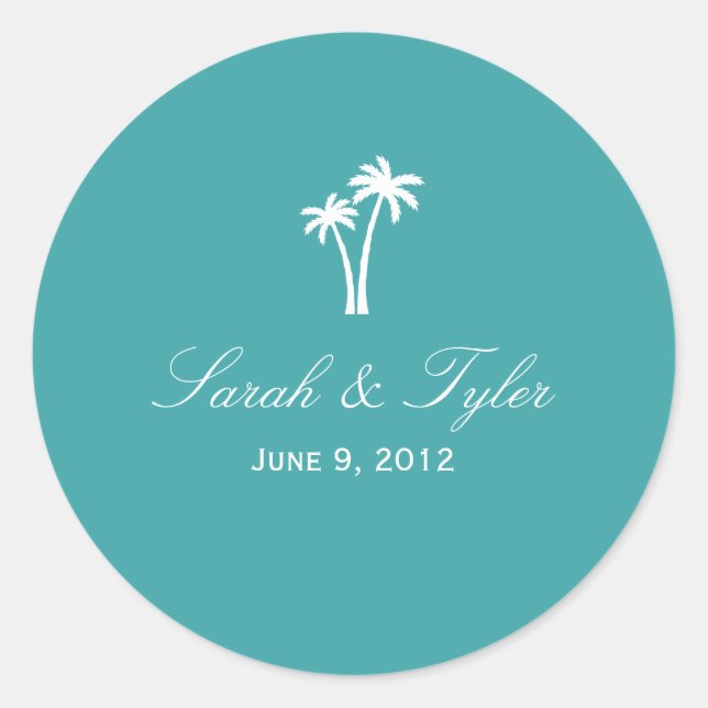 Palm Trees Favour Sticker (Front)