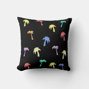 Palm Trees Funky Throw Pillow