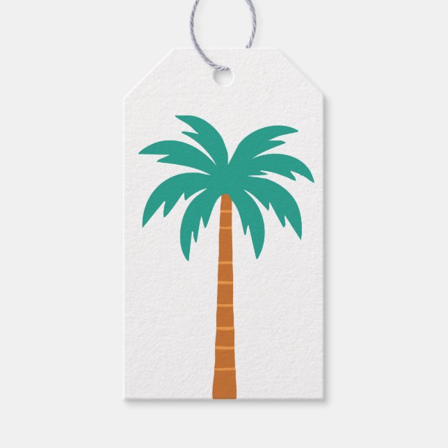 Palm Trees Gift Tags (Front)