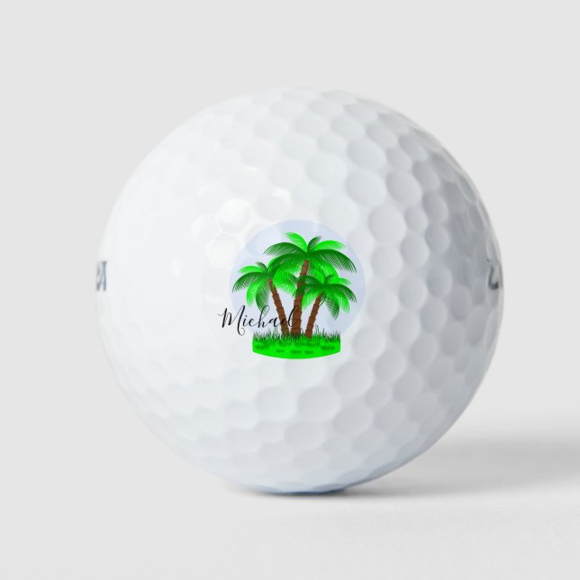 Palm Trees Golf Balls (Front)
