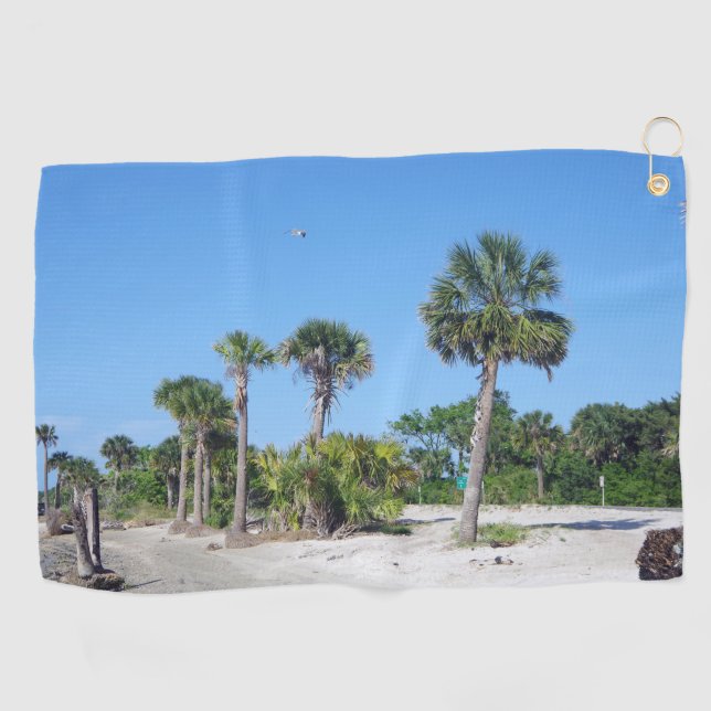 Palm Trees golf towel (Horizontal)
