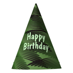 Palm Trees Happy Birthday Party Hat