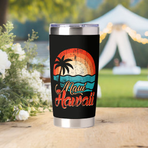 Palm Trees Hawaiian Beach Insulated Tumbler