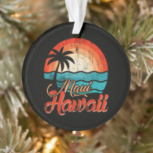 Palm Trees Hawaiian Beach Ornament