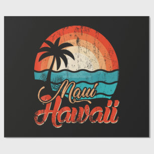 Palm Trees Hawaiian Beach Wrapping Paper