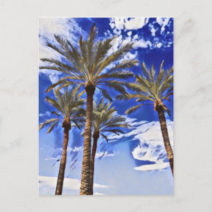 Palm Trees High Postcard