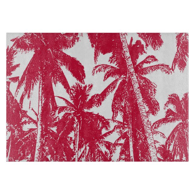 Palm Trees in a Posterised Design Cutting Board (Front)