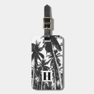 Palm Trees in a Posterised Design Luggage Tag