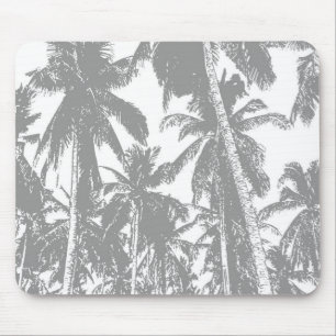 Palm Trees in a Posterised Design Mouse Pad