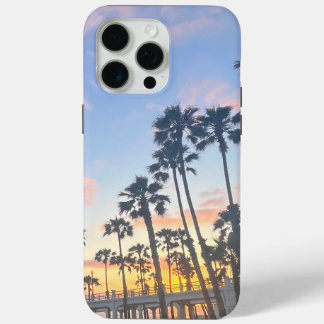 Palm Trees in Oceanside California's Beach iPhone 15 Pro Max Case