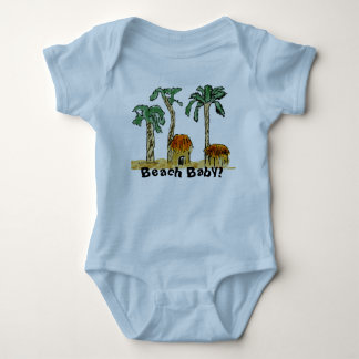 Palm Trees in Paradise - Beach Baby Bodysuit
