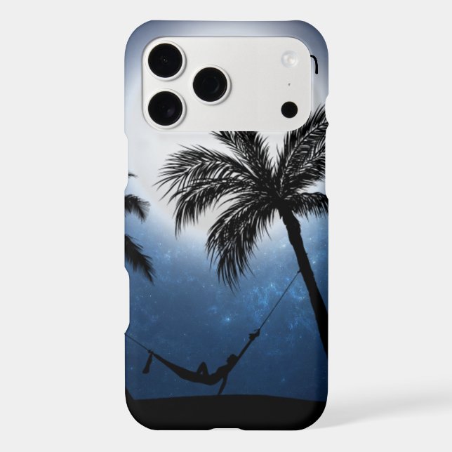 Palm trees in the moonlight (Back)