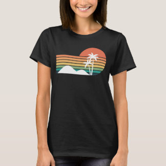 Palm trees in the sunset Cool Beach design T-Shirt