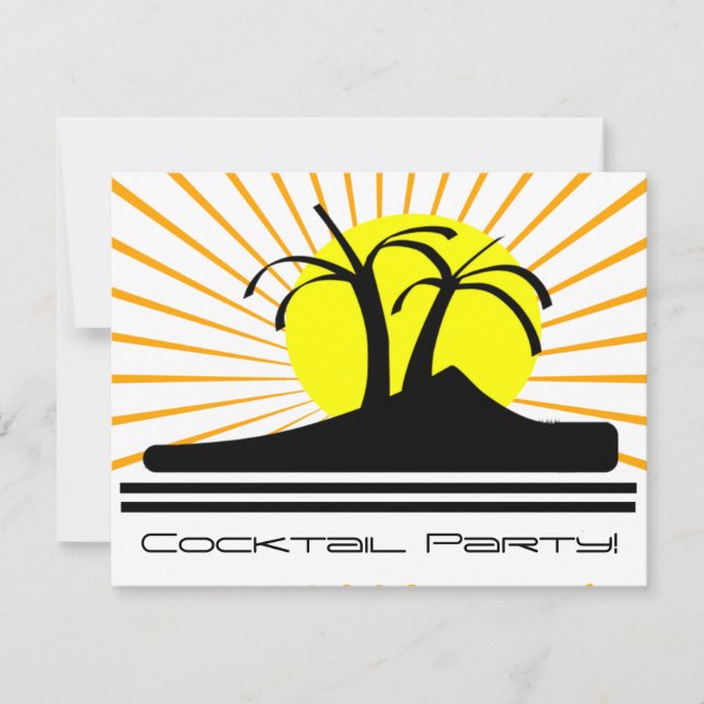 Palm Trees Invitation (Front)