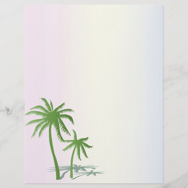 Palm Trees Letterhead (Front)