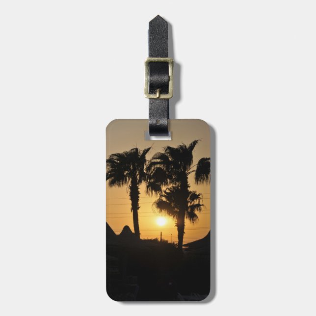 Palm trees luggage tag (Front Vertical)