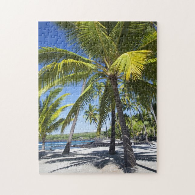 Palm trees, National Historic Park Pu'uhonua Jigsaw Puzzle (Vertical)