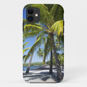 Palm trees, National Historic Park Pu'uhonua o iPhone 11 Case