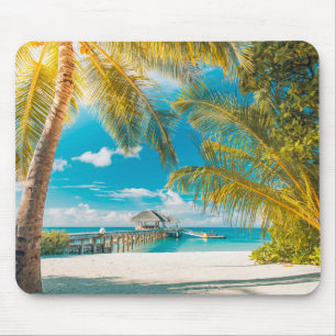 Palm Trees on A Beautiful Sunset Mouse Pad