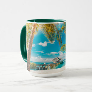 Palm Trees on A Beautiful Sunset Mug