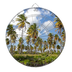 Palm trees on the beach of Isla Saona Dartboard