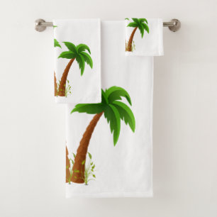 Palm Trees Original Bath Towel Set