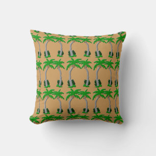 Palm Trees Pattern Pillow