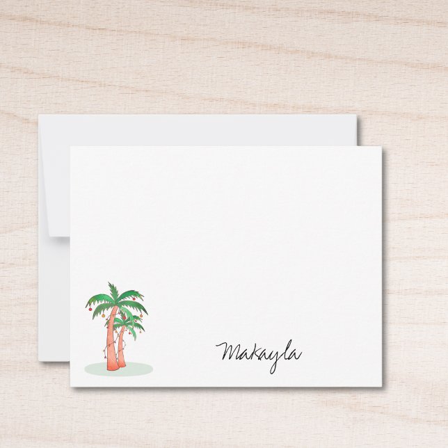 Palm Trees Personalized Card (Creator Uploaded)