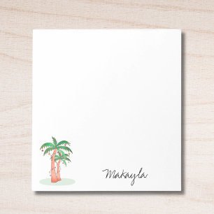 Palm Trees Personalized Notepad