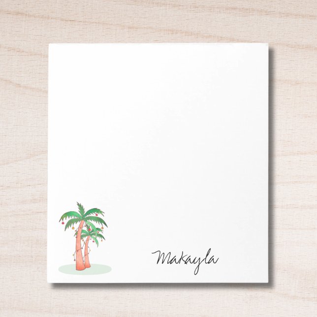 Palm Trees Personalized Notepad (Creator Uploaded)