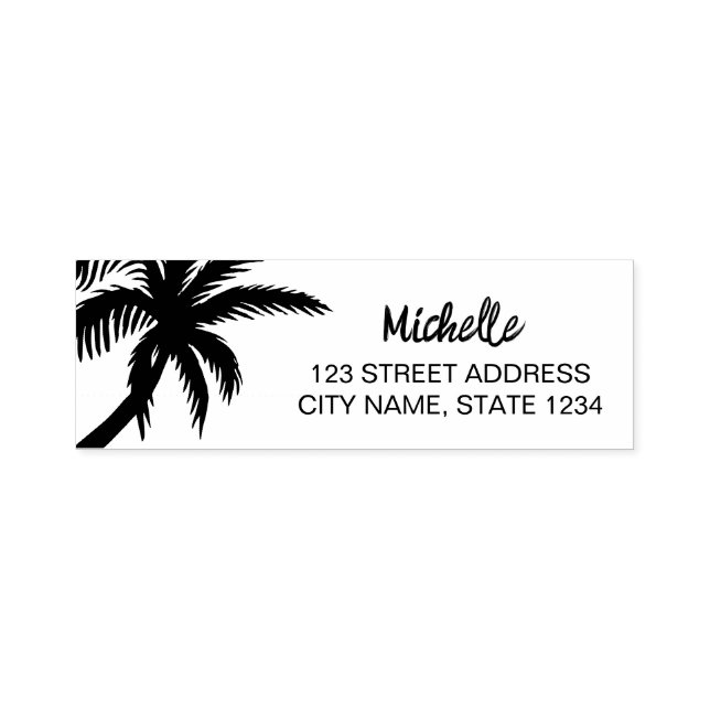 Palm Trees  Personalized   Self-inking Stamp (Design)
