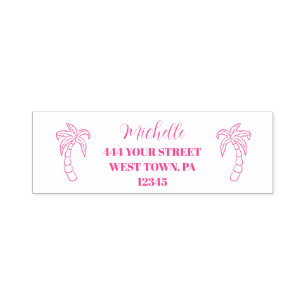 Palm Trees  Personalized  Self- Self-inking Stamp