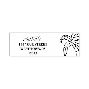 Palm Trees  Personalized  Self- Self-inking Stamp