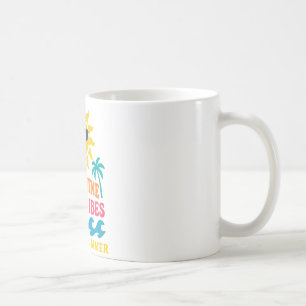 Palm Trees & Positivity – Retro Summer Mood Coffee Mug