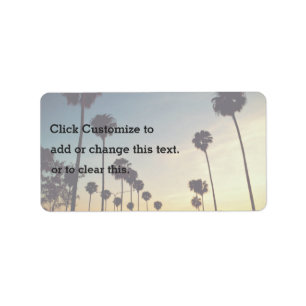 Palm trees prevailing label