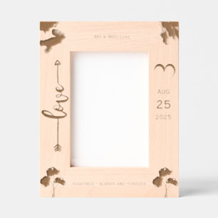 Palm Trees Romantic Beach Wedding Frame