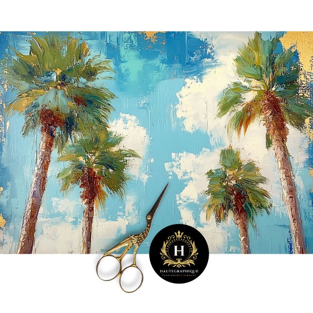 Palm Trees Santa Monica California Decoupage  Tissue Paper (Creator Uploaded)