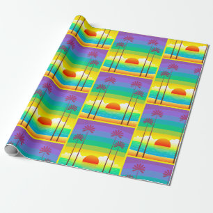 Palm Trees Seaside Wrapping Paper