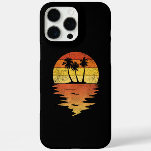 Palm Trees Shirt Retro Sunset 70s Vintage Palm Tre iPhone 16 Pro Max Case