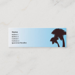 Palm Trees - Skinny Mini Business Card