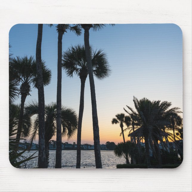 Palm Trees Sunrise Destin Florida Mouse Pad (Front)